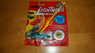 1993 Re - Issue Of 1969 Johnny Lightning E - Type Jaguar With Ltd Ed Coin