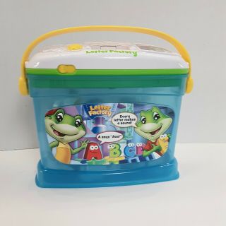 Leap Frog Letter Factory Phonics Carrier Bucket Travel 26 Letters Talks Sings
