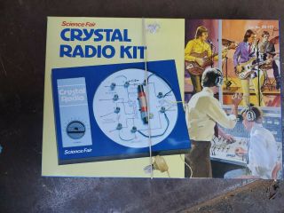 Crystal Radio Kit Science Fair 28 - 177 Vintage.  Open Box