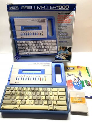 Vintage VTech Educational PreComputer 1000 Computer PC,  Inserts & Box 2