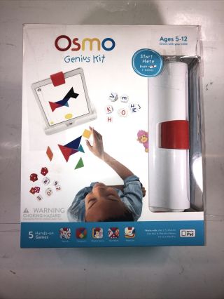 Osmo Genius Kit Model 901 - 00001 Base With 5 Games For Ipad Complete Ready To Use