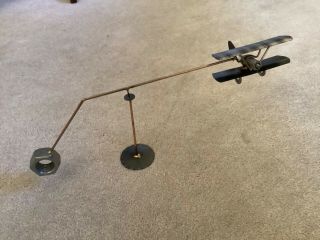 Perpetual Motion Machine Kinetic Toy Plane Balancing Desk Decor Science Physics