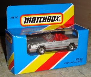 Matchbox - Cadillac Allante Car - Mb65 - Mint/boxed/unopened - C1980 