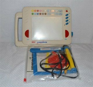 Vintage Vtech 1991 Video Painter Tv Drawing Pad With Rca Cable