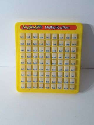Magic Math Multiplication Educational Study Tool Vintage 1993 Push Button Game