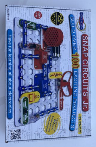 Elenco Stem Toy Snap Circuits Jr.  Sc - 100 Electronics Discovery Kit Usa - Open Box