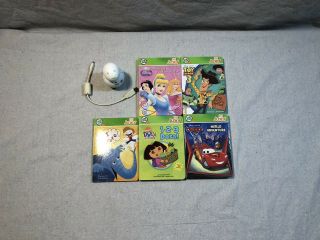 Leap Frog Tag Junior Reader Pen,  5 Books - Dora,  Cars,  Princess,  Toy Story