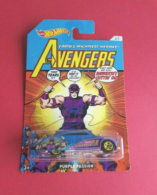 Hot Wheels - Marvel - The Avengers - Purple Passion Longue Carte - Fkd51 - 7816