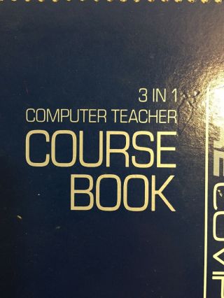 Vtech Precomputer 1000 3 in 1 Computer Teacher Course Book 1988 2