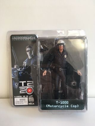 Neca Terminator 2 T - 1000 Motorcycle Cop Action Figure