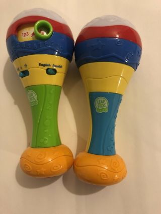 Leap Frog Learn & Groove Counting Maracas Bilingual Learning 2005 Baby Toddler