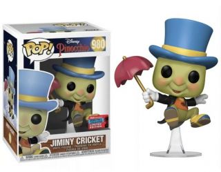 Funko Pop Nycc 2020 Disney Pinocchio Jiminy Cricket