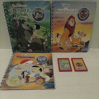Story Reader 3 Storybooks Disney Pinocchio,  The Jungle Book,  The Lion King B16