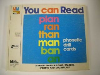 You Can Read Phonetic Drill Cards Set For Word Families 23 Double - Sided Cards
