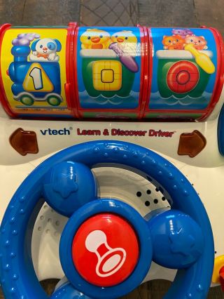 Vtech Learn and Discover Driver Children ' s Learning Toy Lights & Sounds V Tech 3
