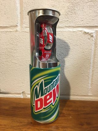 Action Mountain Dew Nascar 19 1:64 Scale Car In Faux Soda Can
