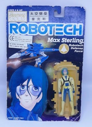 Matchbox Harmony Gold Robotech Vintage Max Sterling Comme Neuf On Card