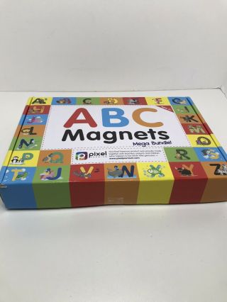 Pixel Premium Abc Magnets For Kids Gift Set - 142 Magnetic Letters For Fridge,  &