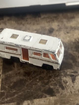 Vintage Matchbox Mobil Home No.  54 - 1980 Lesney England - White Rv - Toy Camper