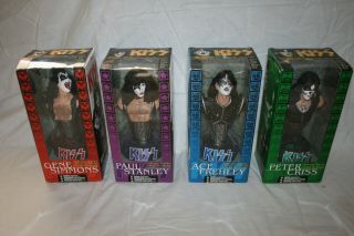 Kiss Mcfarlane Toys Collectable Statuettes Set Of 4 Factory Nib