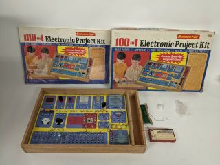 Vintage Tandy Science Fair 100 In 1 Electronic Project Kit