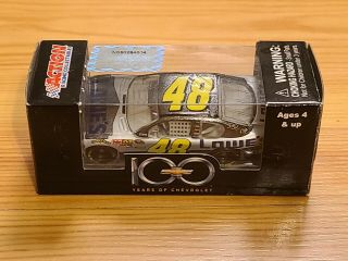 2011 48 Jimmie Johnson Lowes Chevy 100 Years Cot 1/64 Action Nascar Diecast Mip