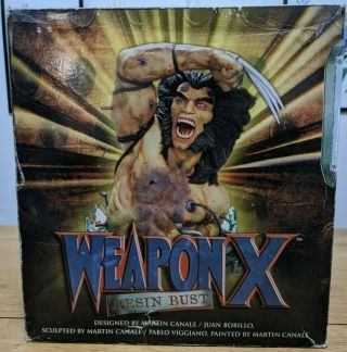 Marvel Weapon X/wolverine Bust Martin Canale 2002 Dynamic Forces Limited Edition