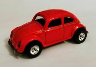 Hot Wheels Jc Whitney Red Vw Volkswagen Beetle Bug Chrome Wheels & Real Riders