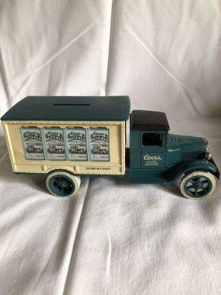 Ertl Coors Malted Milk 1931 Hawkeye Fair Delivery Truck Bank With Key
