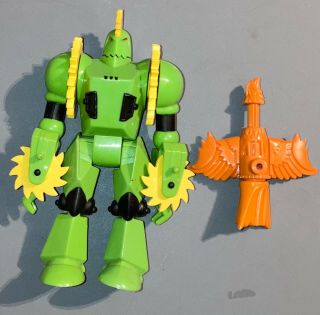 1986 Kenner Silver Hawks Buzz Saw Figure - Complete With Shredator - Buzzsaw