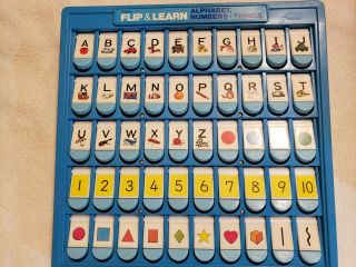 Vintage Playtime Flip Up Learning Center Toy For Abc 