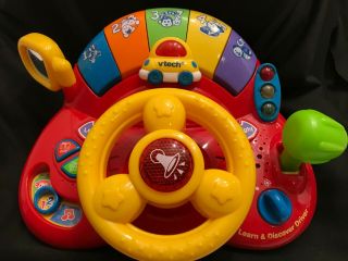 Vtech Interaction Learn Discover Driver Imaginative Learn Toy Animals Music Red