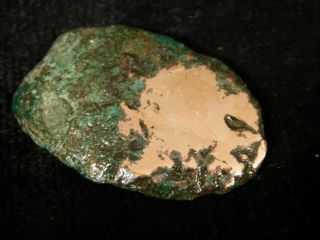 A Small Polished Native Copper Nugget Or Native Copper Float Michigan 15.  4gr