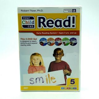Your Child Can Read 5 Dvd Set Early Reading System Ages 3 Years Up Homeschool