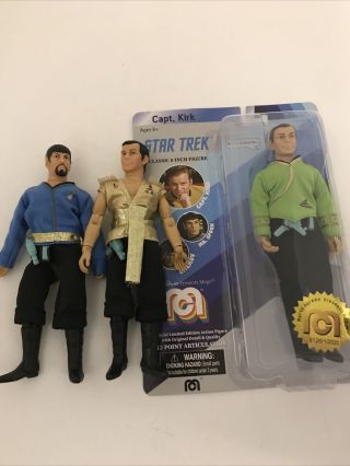 Star Trek Kirk And Spock Mego Ltd Ed.  2018 Green Shirt Kirk Mib