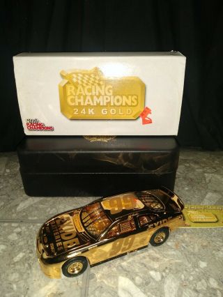 1998 Racing Champions 99 Jeff Burton 24k Gold Exide 1/24 50th Anniversary