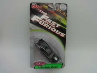 Racing Champions Series 7 " Fast & Furious " Black 1970 Dodge Charger - Mib