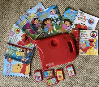 Story Reader Interactive Learning System,  8 Books 5 Cartridges Batteries