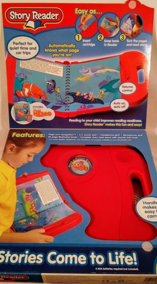 Story Reader Read - Along (includes Finding Nemo Book And Cartridge) W/ Box