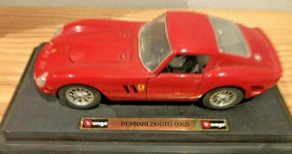 1962 Ferrari 250 Gto Red Die Cast Bburago Vehicle Toy Cars