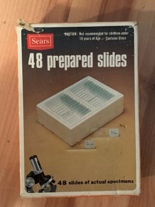 Vintage 48 Prepared Slides 49 - 24125 Sears Missing 2 Slides (ar1)