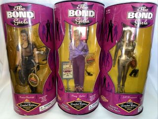 1998 Bond Girls Pussy Galore Xenia Onatopp Jill Masterson Gold Limited Ed