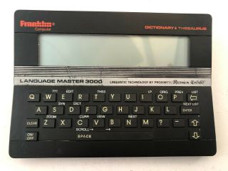 Franklin Electronic Dictionary Thesaurus Language Master Lm - 3000
