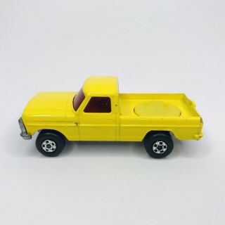 Lesney Superfast Matchbox No.  57 Rolamatics Wild Life Truck Yellow Ford Pick - Up 3