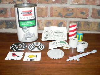 Vintage 1961 Remco Science Kit Style 411 Optical Illusions W/can & Instructions