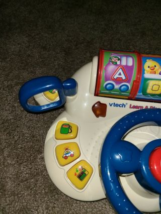 VTech Learn and Discover Driver Toddler Baby Toy Lights Sounds Shapes batteries 2
