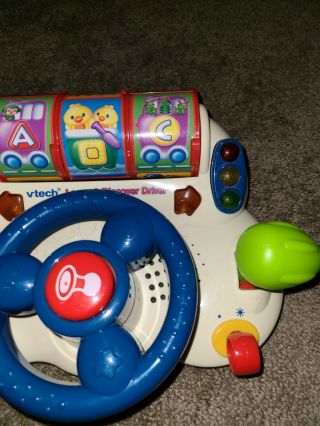 VTech Learn and Discover Driver Toddler Baby Toy Lights Sounds Shapes batteries 3
