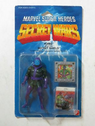 1984 Marvel Heroes Secret Wars Kang And His Secret Shield Figure Nip