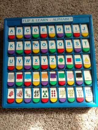 Flip & Learn Alphabet—letters - Numbers - Colors - Shapes Learning Preschooler Toy