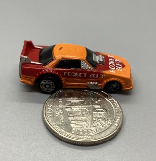 Micro Machines ‘90s Ford Thunderbird Funny Car Rocket Sled Orange/red 1995 Lgti